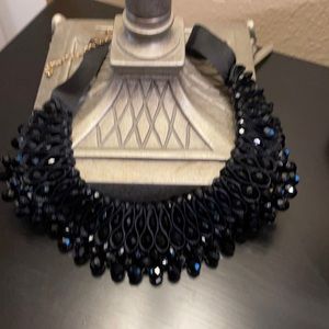 Black beaded necklace